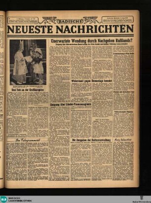 Badische neueste Nachrichten, [Nr. 117/118]