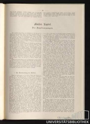 Fünftes Kapitel. Die Anpflanzungen.