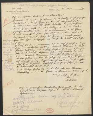 Brief an Willy Strecker und B. Schott's Söhne : 05.05.1931