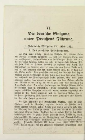 VI. Die deutsche Einigung unter Preußens Führung