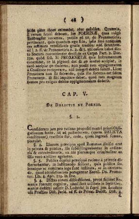 Cap. V. De Delictis Et Poenis.