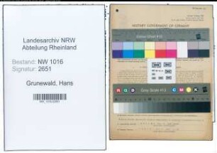 Entnazifizierung Hans Grunewald , geb. 15.03.1904 (Beamter)