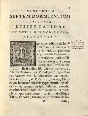 Sanctorum septem dormientium historia : ex excypis Musei Victorii expressa