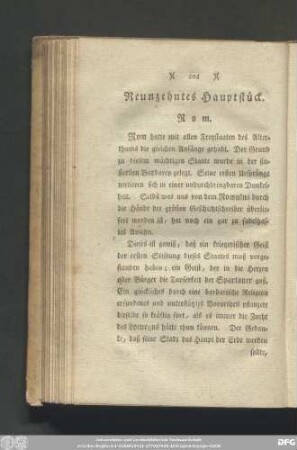 Neunzehntes Hauptstück. Rom.
