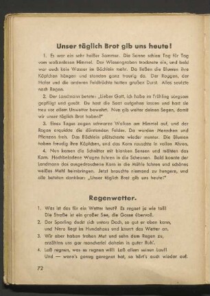 Unser täglich Brot gib uns heute!