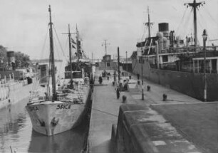 Schleusenanlage Brunsbüttel 1951/Nord-Ostsee-Kanal