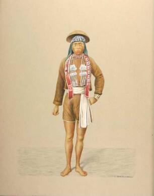 Ami-Mannin in Festtracht aus Formosa
