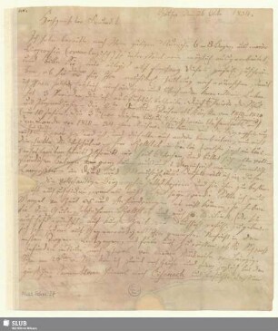 27: Brief von Johann Ludwig Böhner an Robert Schumann - Mus.Schu.27