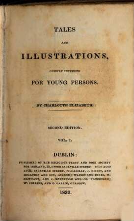 Tales and Illustrations : chiefly intended for young persons, 1