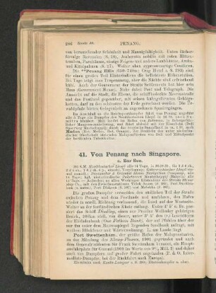 41. Von Penang nach Singapore.
