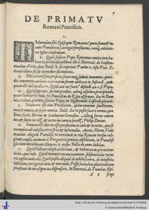 De Primatu Romani Pontificis.
