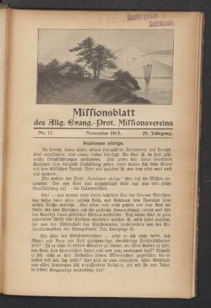 Nr. 11. November 1913