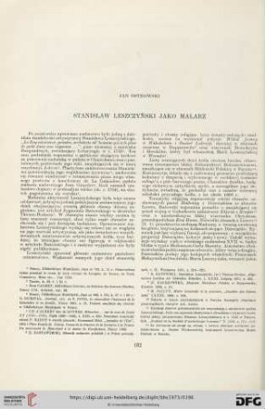 Stanisław Leszczyński jako malarz