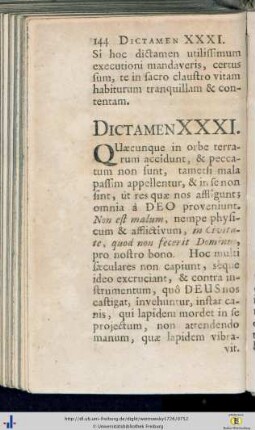 Dict. XXXI - XXXIII.