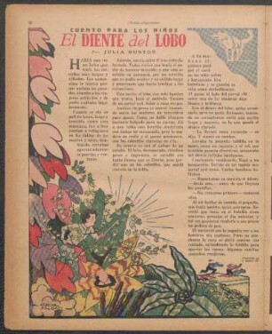 El diente del lobo : Cuento para los niños