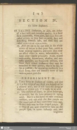 Section IV. On Saline Substances