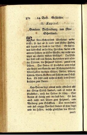 II. Kapitel. Genauere Beschreibung von Neu-Schottland.