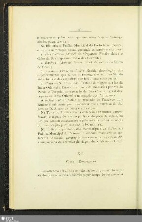 XII Costa-Domingos Da