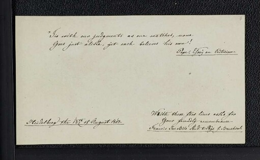 Franz Joseph Bils. – Heidelberg, 18.08.1808