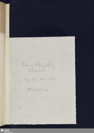 146-146a. Lubojatzky, Franz Anton