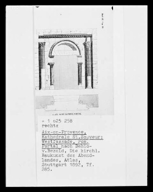 Aix-en-Provence, Kathedrale Saint-Sauveur, Portal der Westfassade