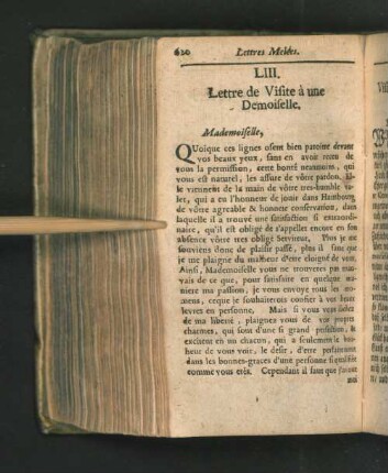 Lettres Melées. - Vermischte Schreiben. [LIII. -XCIV.]