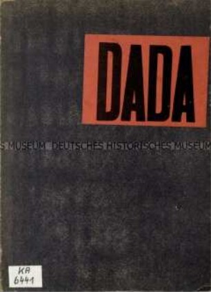 Ausstellungskatalog der DADA-Ausstellung Düsseldorf 1958