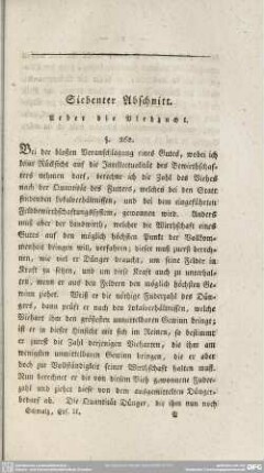 Siebenter Abschnitt. Ueber die Viehzucht