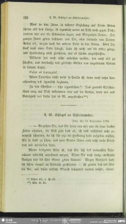 August Wilhelm von Schlegel an Friedrich Schleiermacher, Jena, 23.09.1799