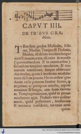 Caput IV. De Tribus Gradibus