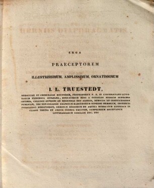 De herniis diaphragmatis : dissertatio inauguralis medica ; accedit tabula