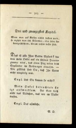 Drei und zwanzigstes Kapitel.