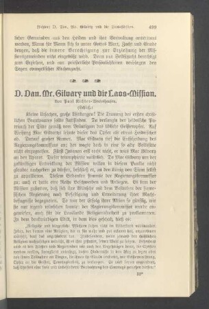 D. Dan. Mr. Silvary und die Laos-Mission (Schluß)