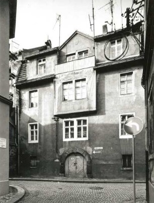 Meißen-Altstadt, Webergasse 10. Brauhaus (Wohnhaus) (bezeichnet 1569 und 1913)