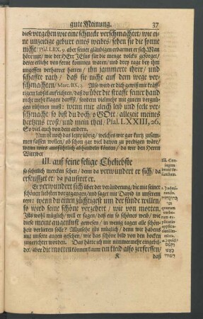 III. auf seine selige Eheliebste
