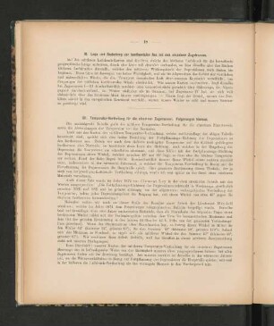 XII. Temperatur-Vertheilung für die einzelnen Zugstrassen. Folgerungen hieraus.