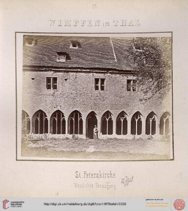 29. Wimpfen im Thal: St. Peterskirche (Westlicher Kreuzgang)
