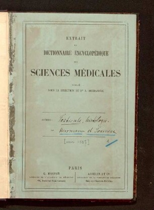 Testicule : § II. histologie