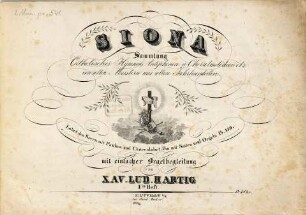 Siona : Samml. cath. Hymnen, Antiphonen u. Choralmelodien etc., 1