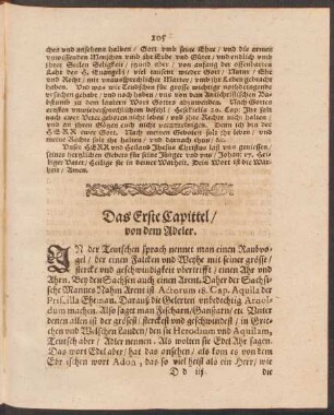 Das Erste Capittel ... - Das zehende Capittel ...