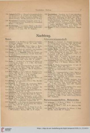 Literaturwissenschaft (Nr. 1131 - 1144)