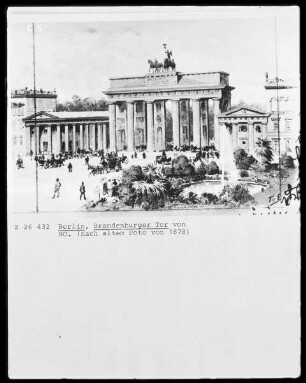 Das Brandenburger Tor 1878