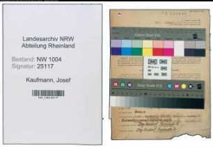 Entnazifizierung Josef Kaufmann , geb. 11.07.1909 (Dreher)
