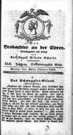 43. Stueck, 23. Oktober 1843