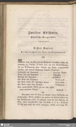 Zweiter Abschnitt. Physische Geographie