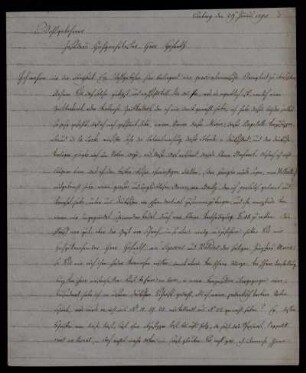 Nr. 3: Brief von Franz Xaver von Zach an Georg Christoph Lichtenberg, Seeberg , 29.6.1795