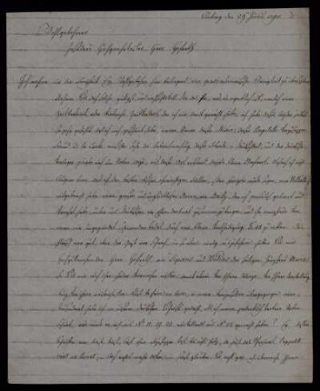 Nr. 3: Brief von Franz Xaver von Zach an Georg Christoph Lichtenberg, Seeberg <Thüringen>, 29.6.1795