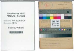 Entnazifizierung Wilhelm Schroer , geb. 15.12.1898 (Dachdecker)