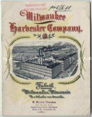 Bindemäher der Milwoukee (Harvester Company) in USA