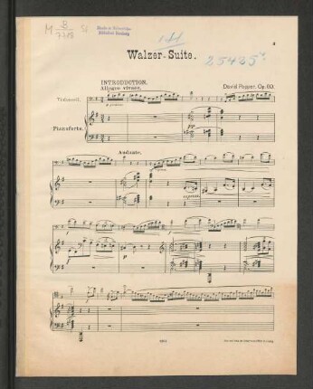 Walzer-Suite. [Pianoforte.]